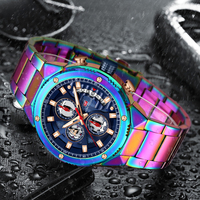 Jam Tangan MINI FOCUS 0397G Berkualitas Tinggi Pria Merek Teratas Mewah Jam Quartz Tahan Air Kronograf Multi Fungsi Bisnis Relojes