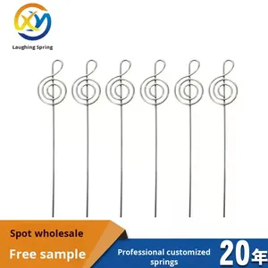 Xoắn Ốc Phong Cách Kim Loại Kẹp Đất Sét Nhà Máy Hoa Quà Tặng Bánh Trang Trí Vòng Vòng Vòng Craft Dây <span class=keywords><strong>Clip</strong></span> Cho Bảng Thẻ Lưu Ý Ảnh Memo Chủ - Product Image 3