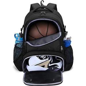 Sac à dos de football en gros, sac à dos de sport personnalisé avec compartiment pour ballon / Sac de sport pour tous les sports, gymnase pour basketball, football, volleyball - Product Image 1