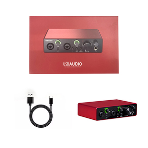 High Quality Professional <strong>USB</strong> <strong>Interface</strong> <strong>Audio</strong> Mixer 2 in 2 Out Live Streaming Recording Studio Podcast Sound Card - Product Image 6