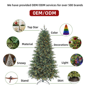 Arbre de Noël Artificiel Pré-Éclairé en PE et PVC, Design Personnalisé, Écologique, Nouveau Modèle, Prix EXW, Pointes Denses de Haute Qualité - Product Image 2