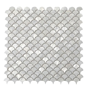Mosaico di Alta Qualità in Madreperla Argentata di Forma Irregolare, Piastrelle per Pareti, Pavimenti, Scale, Moderno, Spessore 3mm, per Camera da Letto e Bagno - Product Image 2