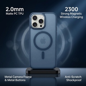 Fundas Magnéticas de Diseño Premium, Resistentes a Impactos, con Acabado Mate, para Teléfonos Móviles, Venta al Por Mayor, para <span class=keywords><strong>iPhone</strong></span> 18, 17, 15 Pro Max - Product Image 1