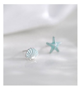 Pendientes Geométricos para Mujer, Chapados en Platino, Aleación de Cobre, Piedra Natural, Diseño de Nicho Moderno y Novedoso para Verano, Exquisitos, Sencillos, para Fiesta - Product Image 4