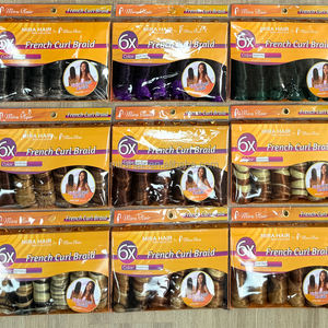 Extensiones de Cabello Trenzado en Espiral con Ondas <span class=keywords><strong>Sueltas</strong></span> y Rizos Franceses, 450 g, 6 Piezas, 24 Pulgadas, Cola de Caballo Africana, Rizos Franceses Cherish - Product Image 3