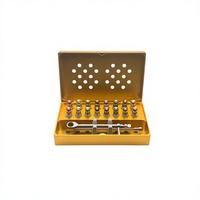 Kit de tournevis pour implants dentaires, plusieurs couleurs, ajustement universel manuel, étui en titane