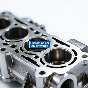 Têtes de cylindres de moteur de voiture personnalisées en usine, en fonte, en acier forgé, en alliage, en aluminium, pièces de moteur en alliage - Product Image 2