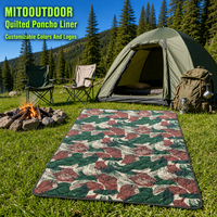 Couverture imperméable Woobie, doublure de poncho anti-déchirure, couverture de chasse d'extérieur pour l'hiver