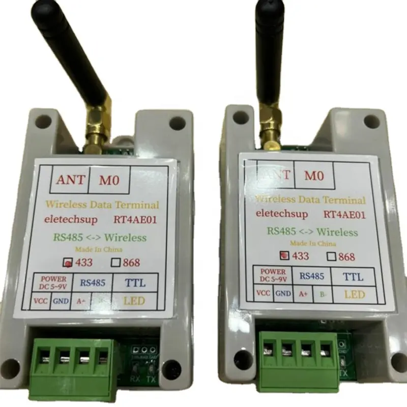 RS485/RS232/USB émetteur-récepteur réseau maître-esclave répéteur sans fil FSK GFSK 433M 868M Uhf FR Module Board RT4AE01