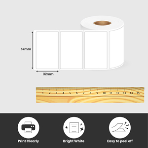 <strong>Custom</strong> <strong>Barcode</strong> Sticker Roll 2.25 X 1.25 Inch 57x32mm Direct Thermal <strong>Labels</strong> for UPC White <strong>Label</strong> <strong>Products</strong> - Product Image 3
