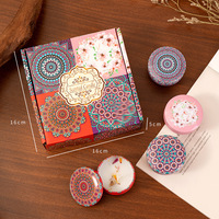 Bougie aromatique à la cire de soja avec fleurs séchées, emballage cadeau personnalisé, vente en gros, bougies parfumées pour la maison