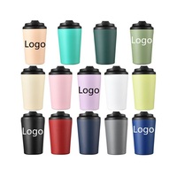 Vente en gros de tasses à café isothermes en acier inoxydable SS304 de 12 oz, gobelets de voyage réutilisables pour la bière avec logo personnalisé pour cadeaux
