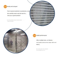 Porte coulissante pliante électrique à enroulement latéral en alliage d'aluminium transparente pour la sécurité des commerces et des centres commerciaux