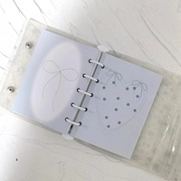 Fourniture en gros d'étoiles blanches laiteuses M5 mignon journal à feuilles mobiles ins A7 A6 livre à main mini carnets de notes