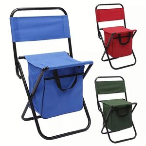 Chaise pliante rouge portable pour le camping en plein air, la pêche et les loisirs – un incontournable tendance - Product Image 1