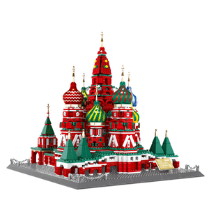 6213 3213 pièces ABS Modèle Architecture Mondiale Cathédrale Saint-Basile-Moscou, Russie Briques Blocs de Construction Jouets de Collection pour Enfants - Product Image 6