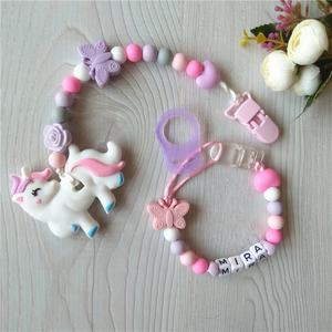 Nuevos Soportes de Silicona de Grado Alimenticio Coloridos para Chupetes de Bebé, Anillo Adaptador para Cadena de <span class=keywords><strong>Chupete</strong></span>, Soporte de Silicona para <span class=keywords><strong>Mam</strong></span>íferos - Product Image 5