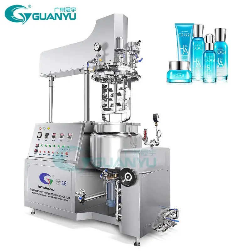 Guanyu Nhà Máy Giá Nhà sản xuất Nhà cung cấp chân không homogenizer Emulsifier homogenizing nhũ hóa sản xuất máy