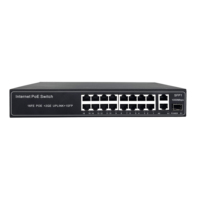 Switch PoE Pasivo de 24V, 16 Puertos No Estándar 10/100M con 2 Puertos Uplink Gigabit, Especializado para Control de Acceso y Punto de Acceso (AP)