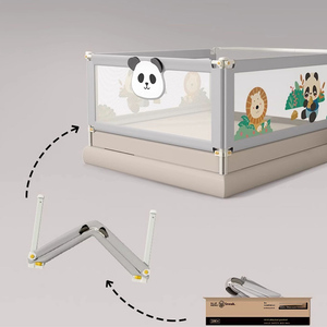 Barandilla de Cama para Bebé Personalizable y Fácil de Instalar, Protector de Seguridad Ajustable Anticaídas, Directo de Fábrica OEM - Product Image 1