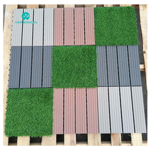 หญ้าเทียมสำหรับสนามฟุตบอล สีเขียว แบบประกบกัน 9 ชิ้น ขนาด 12 นิ้ว แผ่นปูพื้น ติดตั้งง่ายด้วยตัวเอง Shanzhong SZPCK25-30 - Product Image 6