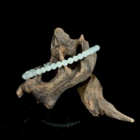 Bracelet en jadéite birmane naturelle de qualité A, perles rondes, bracelet en jadéite verte, bijoux en jadéite unisexe, cadeau (avec NGTC)