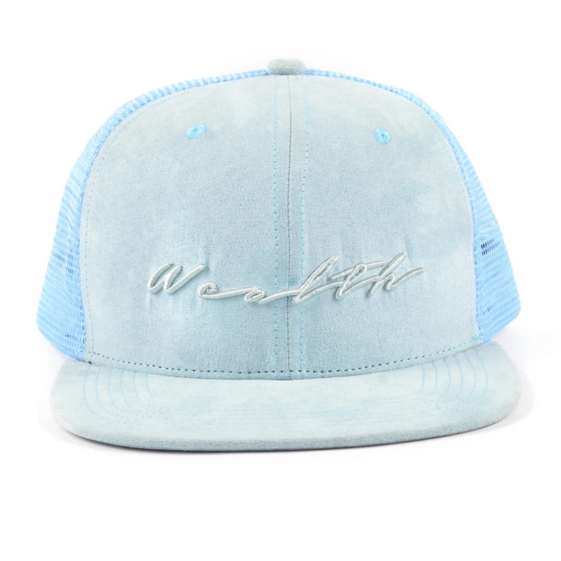 Замша/бархат на заказ, 6 панелей, 3d вышивка, Кепка-тракер на заказ