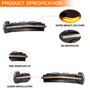 Không thấm nước năng động lần lượt tín hiệu đèn <span class=keywords><strong>Led</strong></span> Gương cho Audi A3 8V S3/RS3 chỉ số chiếu hậu blinker chảy bóng đèn xe đèn - Product Image 4