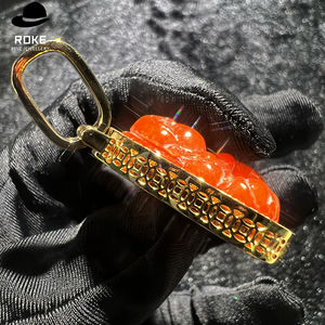 จี้พระมิตรายะสั่งทำใหม่ ประดับ<span class=keywords><strong>เพชร</strong></span>ทรงกลมทองคำ 9K-18K พร้อมใบรับรอง IGI/GIA สำหรับงานแต่งงานสุดหรู - Product Image 4