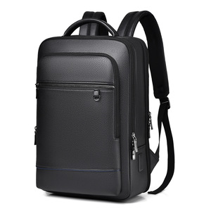 Hot Selling Pu Leather <b>Backpack</b> Large Capacity Waterproof <b>Backpack</b> Business Travel School Bag <b>Laptop</b> <b>Backpack</b> With USB - Product Image 1