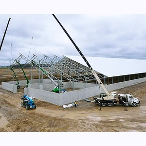 Tente industrielle préfabriquée à fixation par boulons - Matériaux en acier galvanisé et PVC pour la protection du bétail/de l'équipement/de l'atelier - Product Image 5