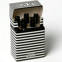 Ensemble de flacons de parfum de style cigarette personnalisés, 3 à 5 pièces, boîte en papier beige pour échantillons de parfum, flacons de parfum de 1 ml, 2 ml, 3 ml, 5 ml