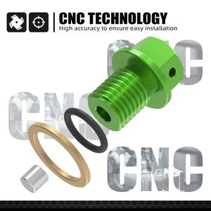 NiceCNC magnético del motor de drenaje de aceite de tornillo para <span class=keywords><strong>Kawasaki</strong></span> Z250 NINJA300 2013-2017 <span class=keywords><strong>NINJA</strong></span> <span class=keywords><strong>400</strong></span> 2014-2023 ZZR400 1990-2007 - Product Image 3