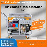 Générateur diesel domestique, petit groupe électrogène portable pour usage domestique 3kW 5kW 8kW 10kW, démarrage manuel/électrique, 220V/380V 3000 tr/min