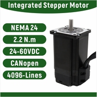 Moteur pas à pas intégré NEMA23 CANopen Modbus RS485 industriel 1,2 N.m 24-60VDC avec driver et encodeur 4096PPR pour bras robotique AGV