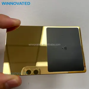 Personalizado Aço Inoxidável UV Digital Impressão NFC Metal Cartões Com Logotipo