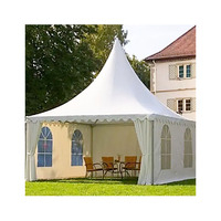 Tentes Pagode de Luxe en Aluminium à Prix d'Usine pour Mariages, Extérieures, Imperméables et Ignifuges, Tente Blanche pour Exposition en Plein Air