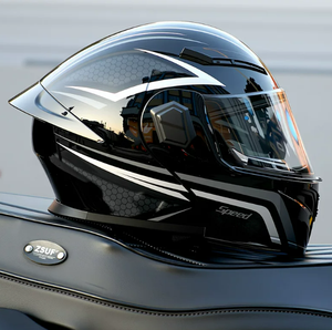 Nuevo <span class=keywords><strong>Casco</strong></span> <span class=keywords><strong>Integral</strong></span> PBRabbit con Doble Visera y Protección Solar, Cierre Doble D para Motocicleta/Vehículo Eléctrico, para Hombre y Mujer - Product Image 6