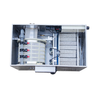 Système de filtration rotatif à tambour en acier inoxydable QihangRAS pour petits aquariums et bassins à koïs, avec lumière UV et média bio, équipement d'aquaculture