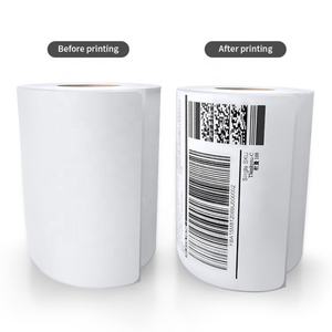 Muestra Gratuita, Etiquetas de Impresión Térmica Personalizables de 4x6, Etiqueta Adhesiva Transparente para Envíos - Product Image 1