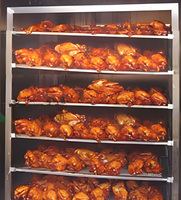 Four à fumer industriel haute sécurité Four vertical commercial de haute qualité Fumeur à bois Machines à barbecue