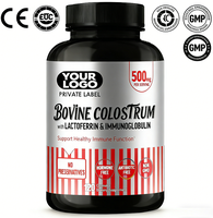 Capsules de colostrum bovin avec immunoglobuline et lactoferrine |   Complément alimentaire pour soutenir l'immunité chez les adultes |   Marque privée