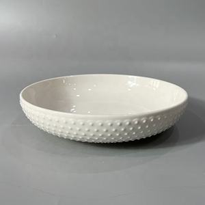 Precio barato nuevo juego de cena blanco de porcelana de hueso 24 piezas 16 piezas diseño en relieve - Product Image 4