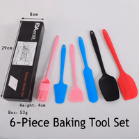 Moule en silicone épaissi à 6/8/18 cavités pour gâteaux, biscuits, donuts, avec racloir et pinceau, pour biscuits, macarons, anneaux de gâteaux, outils de pâtisserie