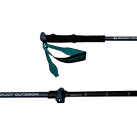 Toptan 3 Bölümlü 7075 Alüminyum Baston 120cm Ayarlanabilir Yürüyüş Sopa, Yaşlılar İçin Uzun EVA Kavrama Yerleşimi ve Tungsten Uçlu