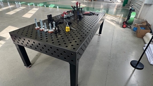 Fabrieksdirect hoogwaardige 3D precisie gietijzeren laswerkbank 2000*1000 Nieuwe flexibele lastafel - Product Image 2