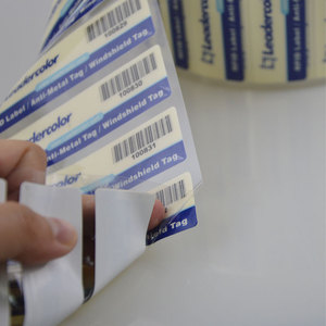 In Logo tùy chỉnh UHF RFID nhãn xe kính chắn gió xe tag 860 ~ 960MHz cho quản lý bãi đậu xe - Product Image 6