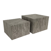 Table basse carrée en bois massif - Meubles de salon minimalistes nordiques en gros |   Taille personnalisée