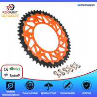 Pièces de moto tout-terrain XGS, roue à chaîne en aluminium 428-46T, pignon de chaîne de moto pour KTM 85TC 85SX 105SX 105XC