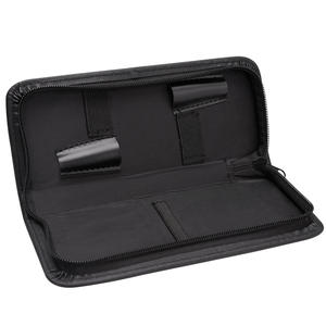 Sac d'ensemble d'outils de toilettage pour animaux de compagnie en cuir noir chat chien vente en gros - Product Image 2
